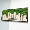 Houston Moss City Silhouette Metal Wall Art