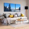 3 Panels Framed Winter Landscape Canvas Wall Art Decor,3 Pieces Mordern Canvas Decoration Painting for Office,Dining room,Living room