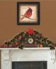 "Male Cardinal" by Artisan John Jones, Ready to Hang Framed Print, Black Frame